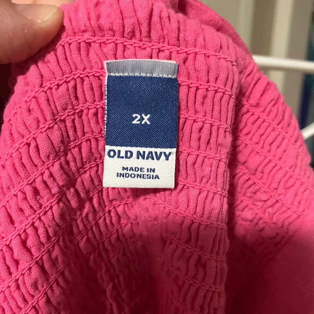 Old Navy Pink Textured Dress - Picture 7 of 7